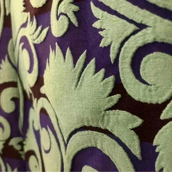 J Crew Dress Vineyard Jaquard A Line Blue Green Size 0 G1061 - Picture 4 of 9